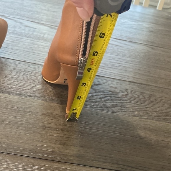 NWT BURJU Moment Nude Open Toe Lace Up Ankle Boots | Size 5.5 - Picture 10 of 12